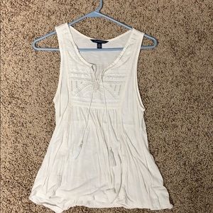 Small white American Eagle tank top